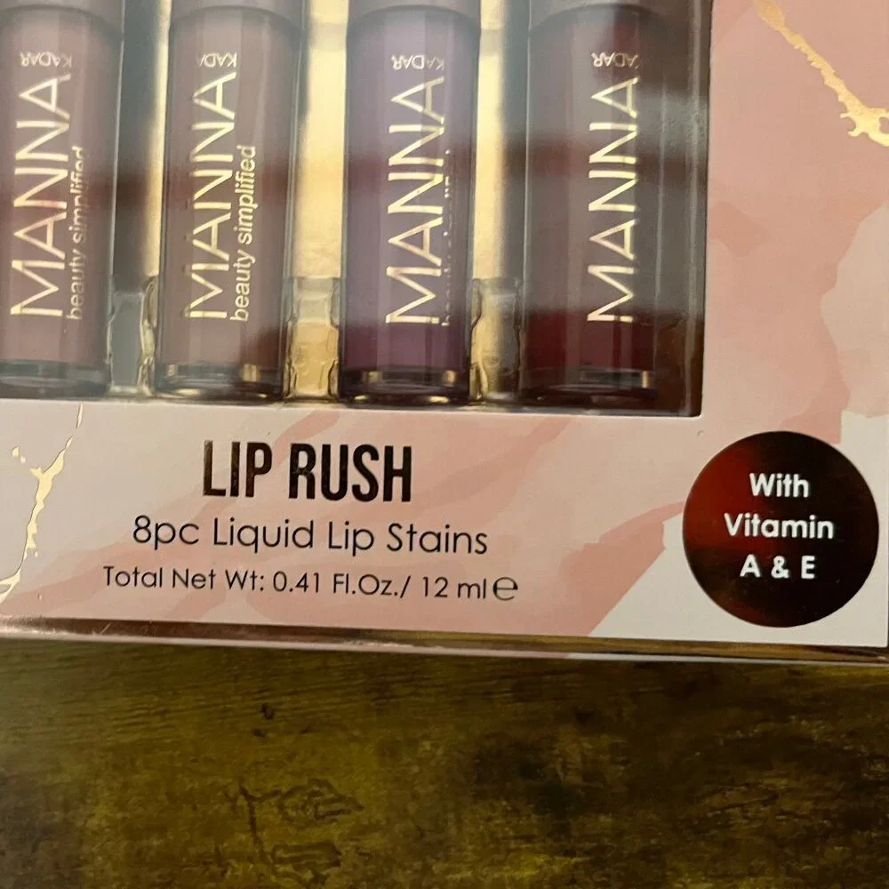 Manna Kadar Lip Rush - 8 Piece Set, Assorted Shades - Picture 5 of 5